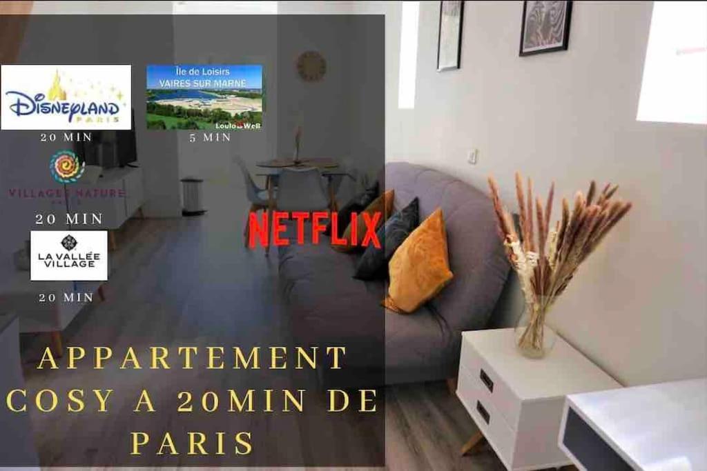 Appartement Duplex Proche Disney Et Paris Vaires-sur-Marne Екстер'єр фото
